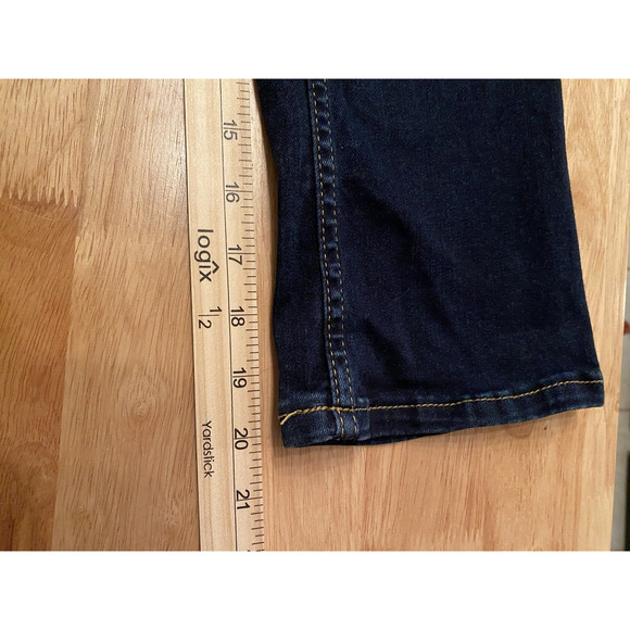 Girls Super Stretchy Bootcut Jeans Size 6X, Cat and Jack, Dark, Adjustable Waist - Picture 13 of 14